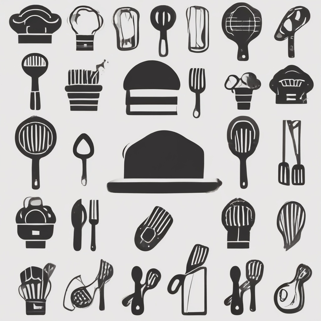 Chef's hat and utensils icon